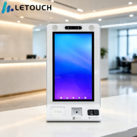 Kiosco de Pago de Autoservicio con Pantalla Táctil LeTouch de 15.6 Pulgadas con Reconocimiento Facial y Escáner de Códigos QR Full HD para Hoteles y Comercios Minoristas