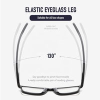 Lunettes de lecture presbytie photochromique pour hommes sport cyclisme antidérapant Rectangle rouge gris lunette anti-reflet multifocale