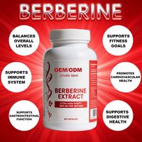 Suplemen Ekstrak Berberin HCL 1800mg Non-GMO untuk Mendukung Imunitas
