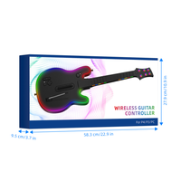 Contrôleur de guitare sans fil universel pour PS4/PS3/PC, accessoire de jeu Rock Band avec RGB pour les jeux de rythme musical