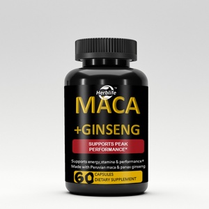 Cápsulas de Suplementos Herbales de MACA y GINSENG Orgánicos al por Mayor - Product Image 1