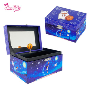 Caja Musical Personalizada Yiyu con Temática <span class=keywords><strong>de</strong></span> Baloncesto, Figura Giratoria y Diseño <span class=keywords><strong>de</strong></span> Cielo Estrellado, Caja <span class=keywords><strong>de</strong></span> Música con Almacenamiento, Regalo <span class=keywords><strong>de</strong></span> Cumpleaños para Niños - Product Image 1