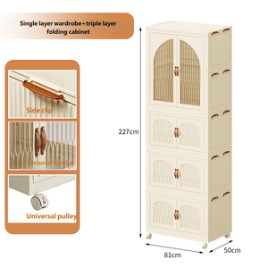Gabinete de almacenamiento de plástico grueso extragrande, gabinete de almacenamiento <span class=keywords><strong>multiusos</strong></span> Simple para ropa, <span class=keywords><strong>armario</strong></span> de dormitorio para el hogar - Product Image 6