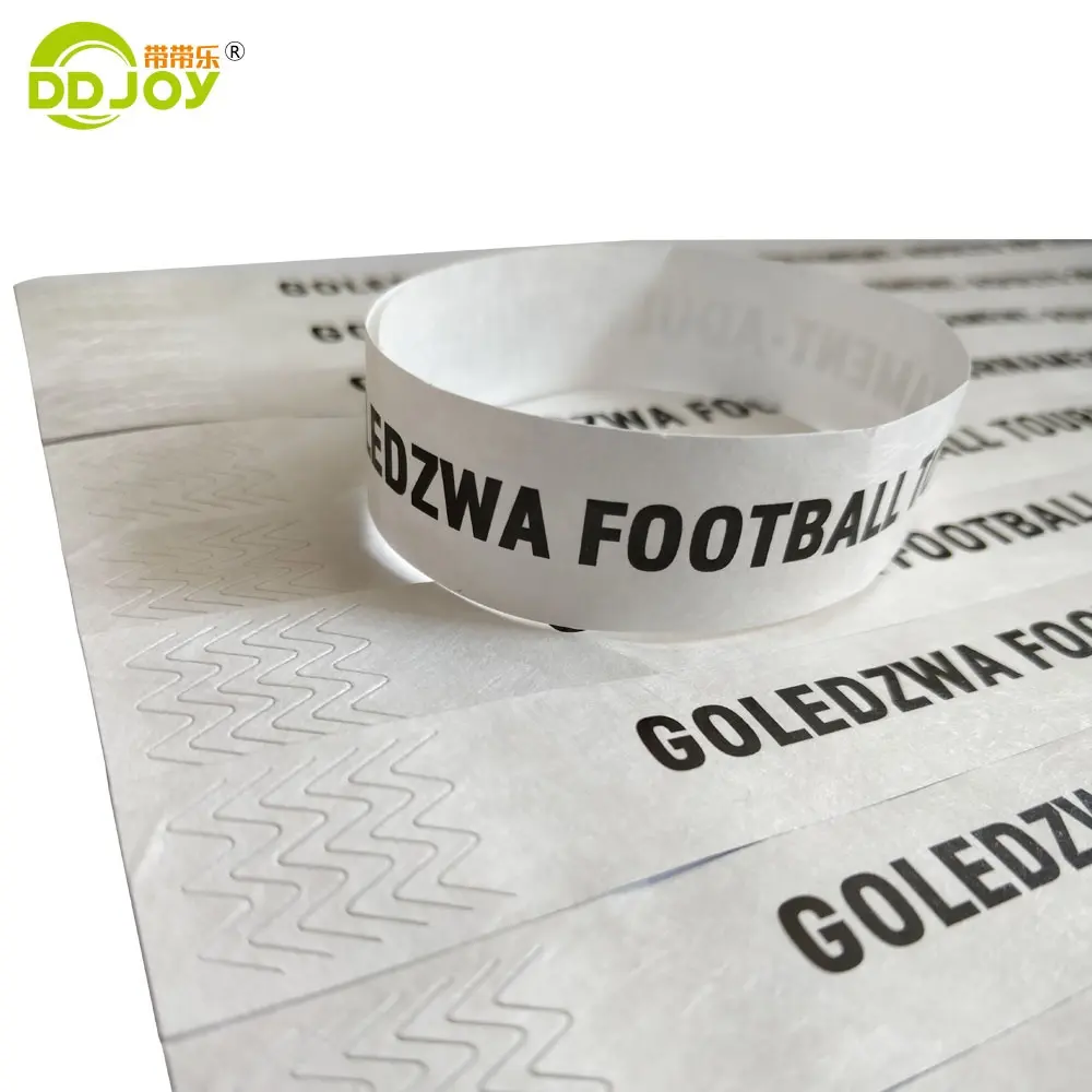Wristband White Tyvek Paper Bracelet Tyvek Wristbands Event Party Supplies Disposable OEM Customized 1 Time Use Waterproof