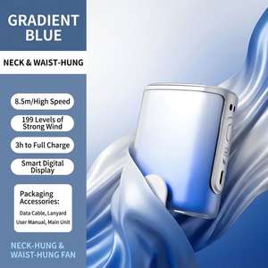 <span class=keywords><strong>Mini</strong></span> ventilateur personnel rafraîchissant avec batterie de 4500 mAh à capacité réelle de 4 heures, PCBA éclairable, autonomie de 1 an, 40000 tours, pour vélo, OEM - Product Image 3