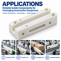 Pièces usinées CNC, bloc de guidage en nylon pour équipement d'automatisation de l'emballage