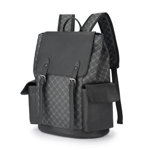 Dama desen su geçirmez ve aşınmaya dayanıklı sırt çantası ile şık ve rahat büyük kapasiteli bilgisayar çantası - Product Image 2