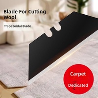 Couteau utilitaire trapézoïdal en acier PERCE, pliable, type T, pour papier peint, tapis, coupe-câbles robuste pour électriciens, épaisseur 0,63 mm