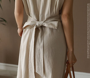 <span class=keywords><strong>Robe</strong></span> en <span class=keywords><strong>lin</strong></span> pour femme sur mesure, 100% <span class=keywords><strong>lin</strong></span> naturel, manches courtes, col rond, <span class=keywords><strong>robe</strong></span> <span class=keywords><strong>midi</strong></span> en <span class=keywords><strong>lin</strong></span> pour femme - Product Image 4
