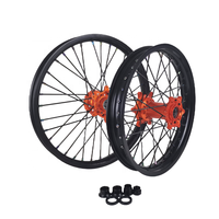 Juego de Ruedas para Motocross EXC SX 125 250 300 450 525, Aleación de Aluminio CNC, Duraderas, Anodizadas, Llantas de Carreras para Motocross, Repuestos 21 19