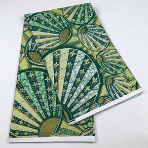 Nouveau <span class=keywords><strong>Tissu</strong></span> <span class=keywords><strong>Wax</strong></span> Ankara Authentique Garanti 100% Original avec Pierres Grandes pour Robe, <span class=keywords><strong>Tissu</strong></span> <span class=keywords><strong>Africain</strong></span> en Coton, 6 Yards - Product Image 6