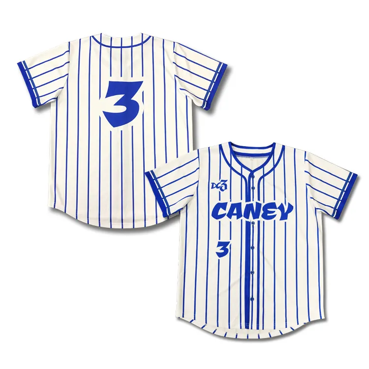 Benutzer definierte Streifen Baseball Jersey Großhandel Plain Sublimation Logo Design Team Club Softball Trikots