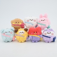 Porte-clés en peluche pour garçons, motif cookie, inspiré des stars coréennes, pour sacs et figurines d'idols
