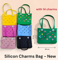Sac de plage et de piscine en EVA perforé couleur unie, style européen et américain, sac de plage DIY, sac à main portable extensible pour rangement