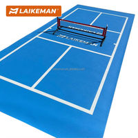 Vente flash : sol en PVC acrylique pour terrain de pickleball Laikeman, 1,8 m x 18 m, 3 mm d'épaisseur, écologique et durable, pour la compétition et l'entraînement