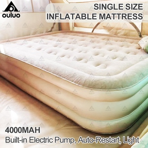 Matelas gonflable portable OULUO pour l'extérieur, simple ou double, en PVC résistant aux déchirures, imperméable, durable, pour le camping et les voyages, <span class=keywords><strong>pliable</strong></span> CQZP-2 - Product Image 5