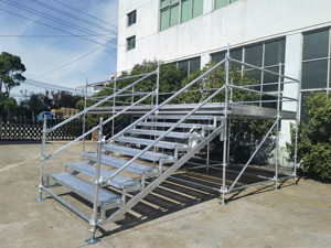 Acara luar ruangan menggunakan gaya Layher mengangkat sistem panggung Platform desain perancah elegan untuk berbagai kesempatan - Product Image 2