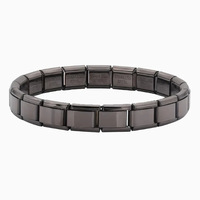 Bracelet à breloques italien en acier inoxydable personnalisé bijoux mode unisexe coeur étoile Bracelet à maillons en métal à breloques italiennes vente en gros