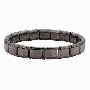 Atacado Personalizado De Aço Inoxidável Italiano Charme Pulseira Jóias Moda Unisex Estrela Do Coração Italiano Charme De Metal Link Pulseira - Product Image 6