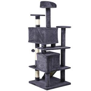 Vente chaude De Luxe Arbre À Chat Tour Maison Classique Durable Bois Chat Jouer Et Repos Jouet avec Sisal Grattoir pour Chat Escalade - Product Image 3