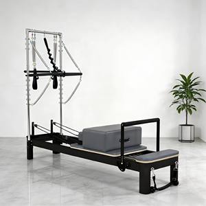 Demi-rack de Pilates en alliage d'aluminium noir - Équipement d'entraînement de base pour salle de sport à domicile, gain de place - Product Image 4