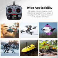 Émetteur RC RadioLink T16D 16CH avec récepteur R16F, télécommande longue portée pour drone FPV, avion, hélicoptère