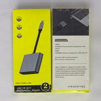 Harga Pabrik Konverter USB3.1 Tipe C ke HDTV VGA 4K 30Hz HDTV 1080P VGA Output Stok Tersedia