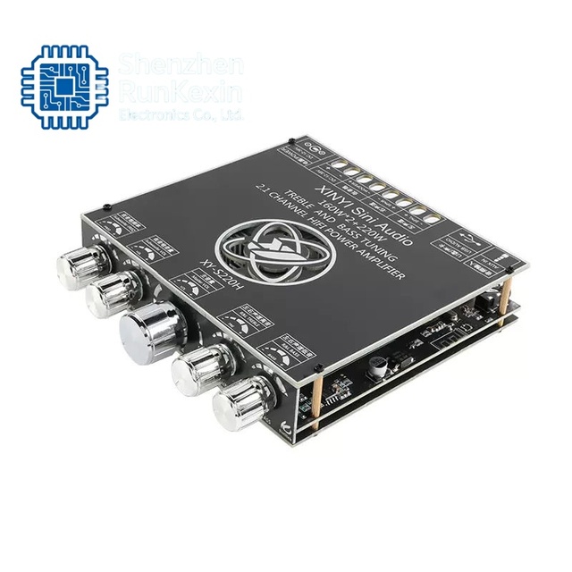 XY-S220H TDA7498E 2.1 Channel BT 5.1 Subwoofer Amplifier Board 160W X2+220W Power Audio Stereo Amplifier Board Bass Amplifier