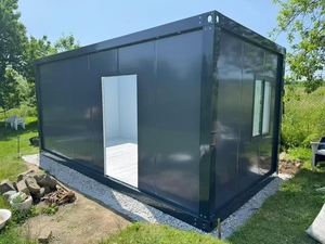 Casa container in acciaio di alta qualità per ufficio domestico, mini cabina personale per uso familiare, casa prefabbricata con camera da letto - Product Image 3