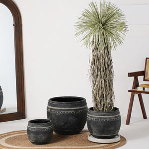 Maceta <span class=keywords><strong>de</strong></span> Magnesio para Plantas Verdes, Moderna, Minimalista, Decorativa, para Hogar y Jardín, <span class=keywords><strong>de</strong></span> Fibra <span class=keywords><strong>de</strong></span> Arcilla, con Barniz al Agua - Product Image 2