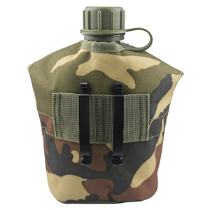 Échantillon gratuit de bouteille d'eau en plastique de cantine supérieure avec couvercle et tasse en aluminium, bouteille de sport de plein air originale émise par l'usine - Product Image 2