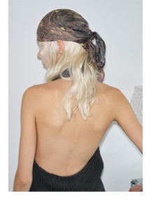 Zheng Baiwan Van Gogh <span class=keywords><strong>Secret</strong></span> Garden Carré Écharpe-Vintage Chic Botanique Imprimer Grand Châ<span class=keywords><strong>le</strong></span> pour Femmes et Hommes - Product Image 5