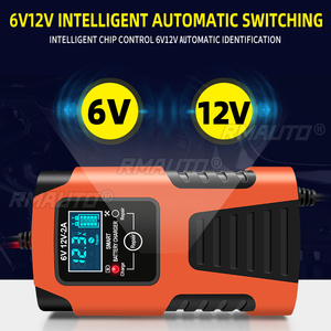 Cargador de Batería de Coche Inteligente Totalmente Automático con Pantalla LCD para Aplicaciones de Baterías de Plomo-Ácido de 6V/12V 2AH-20AH - Product Image 6