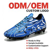 Chaussures de football Low-TF à crampons en TPU pour terrain synthétique, avec doublure en mesh, baskets de sport unisexes