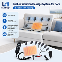 Masseur vibrant LEYNVO avec 8 moteurs et chauffage, affichage numérique pour canapé, chaise, matelas LN-603-8JR