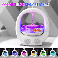 Humidificateur à goutte d'eau antigravité LX pour aquarium, diffuseur d'arômes intelligent, refroidisseur d'air, haut-parleur BT à refoulement, veilleuse