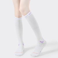 Chaussettes de compression tricotées invisibles avec semelle éponge pour la course à pied et le saut à la corde, pour jeunes sportifs, collection Printemps, offre ODM