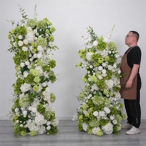 New Arrival Wholesale Flower background <b>Artificial</b> Wedding Flower Backdrop Decoration - Product Image 1