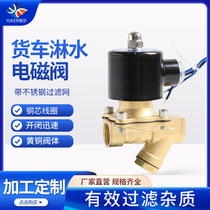 Vanne solénoïde en laiton 220V 24V normalement fermée, filetée, pour pulvérisation d'eau destinée aux camions refroidis par pulvérisation d'eau - Product Image 5