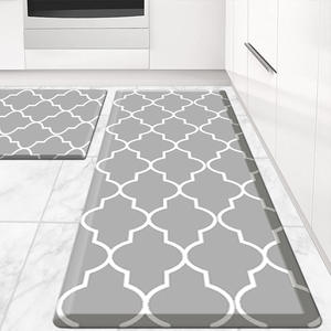 แผ่นรองพื้นครัว PVC หนา 12 มม. ป้องกันความเมื่อยล้า ลายเรขาคณิต รูปสี่เหลี่ยมผืนผ้า กันน้ำ กันลื่น สำหรับใช้ในบ้านและครัว - Product Image 4