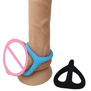 Bán buôn Y-Hình dạng tri-o Vòng set-điều chỉnh Silicone Cock vòng đồ chơi tình dục cho nam giới với sự chậm trễ xuất tinh & tăng cường niềm vui - Product Image 6