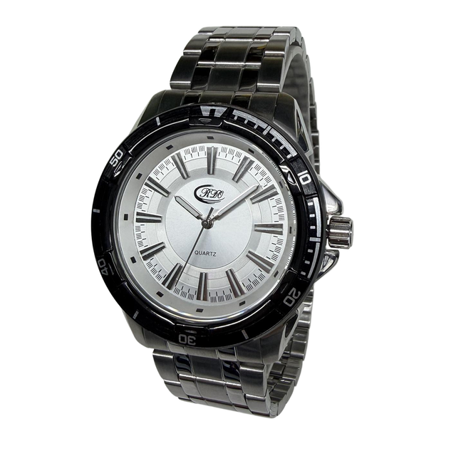 ORINO Men's Sporty Casual Quartz Watch with MIYOTA Movement Stainless Steel Bracelet 5BAR Water Resistance Big Size Design
