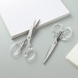 Transparent Stainless Steel <b>Scissors</b> 16 Cm Small Size For Craft <b>Sewing</b> Office Use - Product Image 2