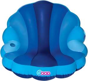Premium Inflatable Pool <b>Chair</b> Float - <b>Blue</b> Cloud Design for Adults - Product Image 2