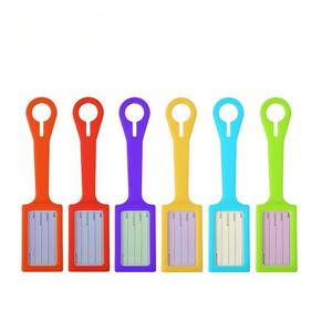 Vente directe d'usine, étiquette de bagage en silicone de qualité alimentaire, film protecteur transparent en PVC intégré à l'avant, étiquette de bagage - Product Image 6