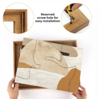Cadre flottant en bois sur mesure DX Designs 8x10 11x14 pour toile tendue, cadre d'affichage mural DIY pour impressions sur toile