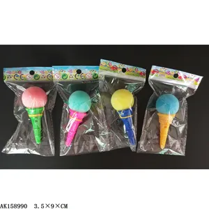 new mini plastic promotional little toy Sponge ice cream catapult ball launch ball children's outdoor game toy