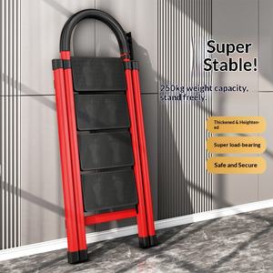 <span class=keywords><strong>Marchepied</strong></span> en acier au carbone à double usage, échelle à 2-6 marches, marches antidérapantes, facile à déplacer pour les applications domestiques, échelle de sécurité - Product Image 2