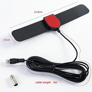 <span class=keywords><strong>Antenne</strong></span> TV numérique HD intérieure avec support mural, fréquence VHF/UHF, câble en plastique de 3 m, prend en charge la 4K - Product Image 5