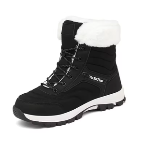 Bottes d'hiver pour femmes de haute qualité, bottes en fourrure épaisse en coton, résistantes à l'usure, chaussures de sport d'extérieur, chaussures hautes pour couples, chaussures d'extérieur - Product Image 1